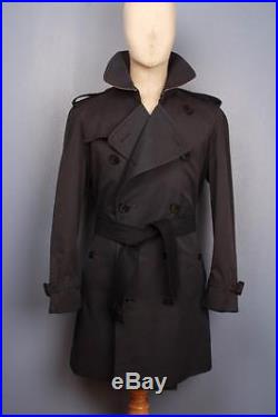Mens BURBERRY Double Breasted Short TRENCH Coat Mac Size Medium/Large