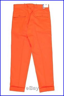 Mens LEVI'S Vintage Clothing 1958 Spike Trousers W34 L32 Orange BNWT