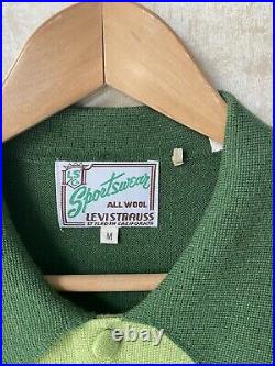 Mens Levis Vintage Clothing Lvc Rockers Wool Shirt Cardigan Jacket Mod Soul M