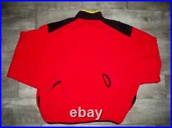 Mens Marlboro Adventure Team Vintage Fleece Pullover Jacket Red Snap-T Size XL