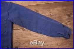 Mens Vintage 1950s Blue French Workwear Chore Jacket Medium 38 R9919