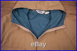 Mens Vintage 1960s! Woolrich Full Zip Brown Parka Jacket Size M 40 R4395