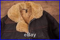 Mens Vintage 70s Lewis Leathers B3 Sheepskin Shearling Leather Jacket M 40 R5050