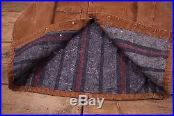 Mens Vintage Carhartt Blanket Lined Workwear Chore Jacket Brown M 42 R5194