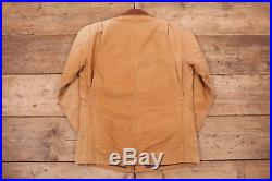 Mens Vintage Carhartt Washed Duck Lined Workwear Jacket Large Tall 44 R9765