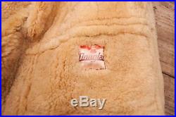 Mens Vintage Douglas B3 Leather Shearling Sheepskin Jacket Medium 40 R10358