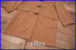 Mens Vintage Gloverall Tan Hooded Duffle Coat XL 48 R6933