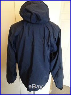 Mens Vintage Mountain Equipment Royal Blue Goretex Hooded Jacket Size Large