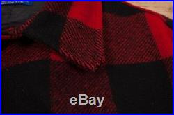 Mens Vintage Pendleton 70s Red Plaid Wool Hunting Jacket USA Medium 40 R11288