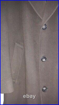 Mens XL Vintage BURBERRYS Burberry London UK Prorsum Long Jacket Wool Over Coat