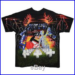 Metallica Shirt Vintage tshirt 1991 Album Collage All Over Print tee 90s Origina