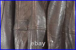 Michael Hoban North Beach Genuine Leather Bomber Jacket Mens Large Black Vtg