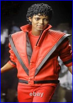 Michael Jackson Thriller Mens Real Red Leather Jacket