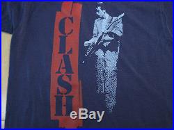 NEVER WORN! Early 80s vtg THE CLASH punk NAVY BLUE T SHIRT 50/50 small