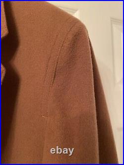 NEW Stafford Chocolate Brown Wool Topcoat