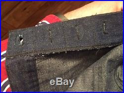 NEW Vintage US Navy Denim Dungarees Jeans WWII Military 31 button fly NXsx 67806