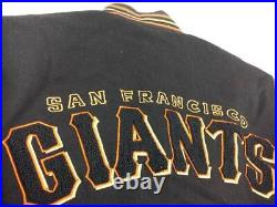 NFL New York Giants Jacket, Jeff Hamilton, vintage, JH Design, wool coat size L