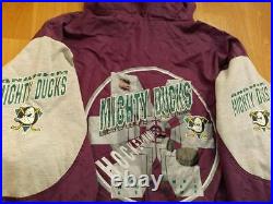 NHL Anaheim Mighty Ducks jacket, vintage, Campri Teamline, 90s hip-hop, size XL