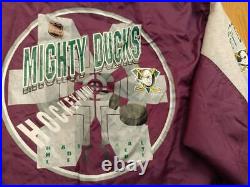 NHL Anaheim Mighty Ducks jacket, vintage, Campri Teamline, 90s hip-hop, size XL