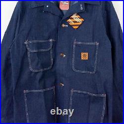 NWT Vintage 70s Wrangler Big Ben Denim Work Coat Jacket Size 46