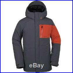 New 2019 Volcom Mens L Insulated Gore-Tex Snowboard Jacket Medium Vintage Black