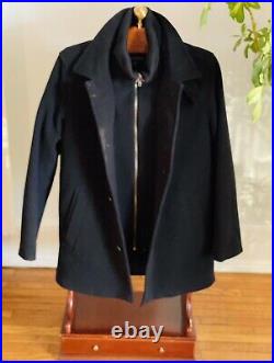 Niccolini Elegante Black Car Coat New. Size S