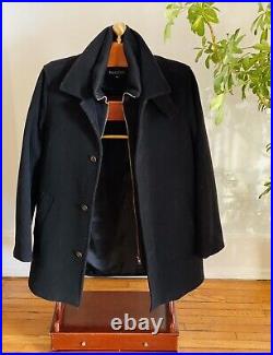 Niccolini Elegante Black Car Coat New. Size S