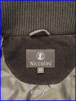 Niccolini Elegante Black Car Coat New. Size S