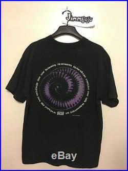 Nine Inch Nails Vintage T-Shirt 90's sizeXL Embroidered NIN downward spiral 1994