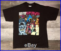 Nos 1990 Iggy Pop Brick By Brick Band Singer Men's T-shirt Size M The Stooges