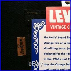 Nwtg Levis Vintage Clothing 606 Orangetab Big E Men Denim Jean Sz36x34 USA Made
