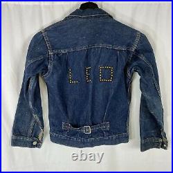 Original 1st Model 1928 Levis Buckle Back Denim Jacket