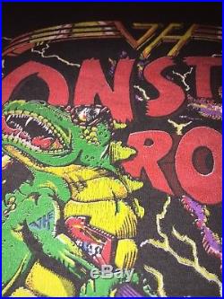 Original Vintage 1988 Van Halen Monsters Of Rock Concert Tour T Shirt XL