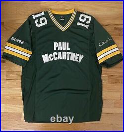 PAUL MCCARTNEY Beatles RARE Football Jersey PROMO Concert Green Bay Packers L