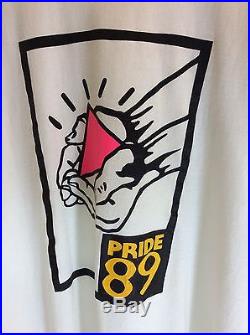 PRIDE NYC Vintage 1989 Pink Triangle Keith Haring T Shirt Large Gay LGBT