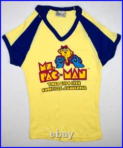 Pac-Man T-Shirt VTG 80s Ms Pac-Man Video Expo 88 Knoxville Tennessee XS/S c. 1988