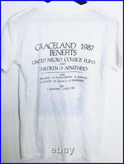 Paul Simon 1987 Graceland Benefit USA Concert Vintage Garfunkel Tour T-Shirt