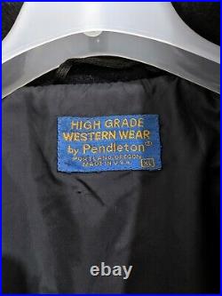 Pendleton High Grade Western Wear Vintage Southwest Multicolor Blanket Jacket XL