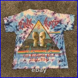 Pink Floyd 1994 Division Bell Concert Tour Tie-Dye Shirt Vintage Mens Size L/XL