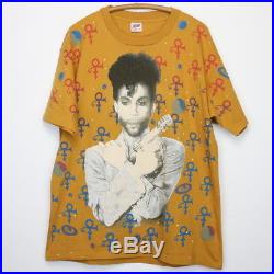 Prince Shirt Vintage tshirt 1993 All Over Print Gun Microphone tee Pop 1990s