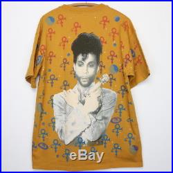 Prince Shirt Vintage tshirt 1993 All Over Print Gun Microphone tee Pop 1990s