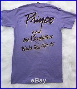 RARE VINTAGE Original PRINCE Revolution Tour 1984 1985 Tee Shirt PURPLE RAIN