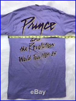 RARE VINTAGE Original PRINCE Revolution Tour 1984 1985 Tee Shirt PURPLE RAIN