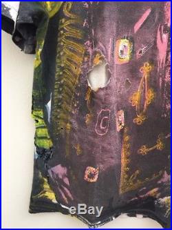 RARE VTG 90s Jimi Hendrix ALL OVER PRINT Shirt THIN THRASHED Mens Large