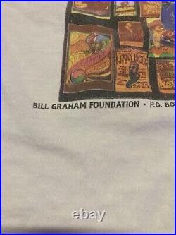 RARE Vintage 1988 Bill Graham Foundation Grateful Dead NYE Shirt