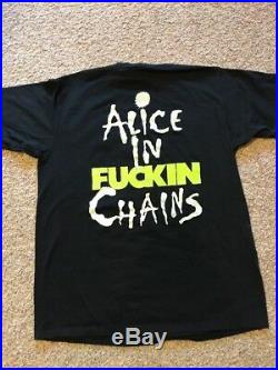 RARE Vintage Alice In Chains Tour Shirt 90s Size XL Hot Sweaty Bodies Deadstock