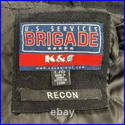 RARE Vintage Men's US Navy Recon US Services Brigade Jacket Large