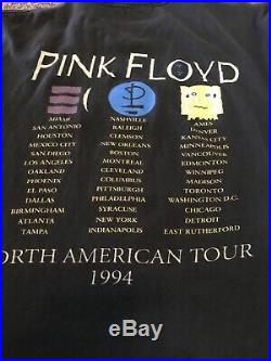 RARE Vintage Pink Floyd Division Bells North American Concert 1994 Tour Shirt