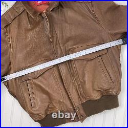 RAY-BAN LAMBSKIN LEATHER BOMBER JACKET MADE IN USA Vintage