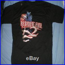 RESIDENT EVIL 2 vintage 1998 playstation PS1 CAPCOM XL Blue grape t shirt